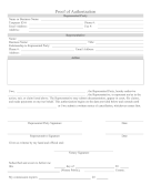 Proof Of Authorization legal pleading template